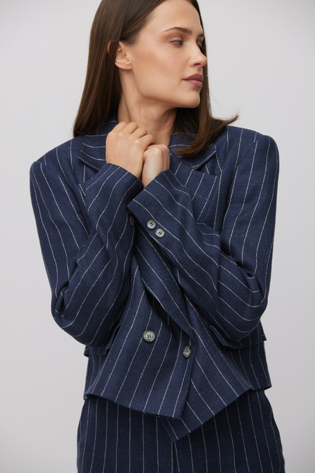 Granatowy żakiet w tenis damski - Patrizia Aryton Granatowy żakiet w tenis damski - Patrizia Aryton