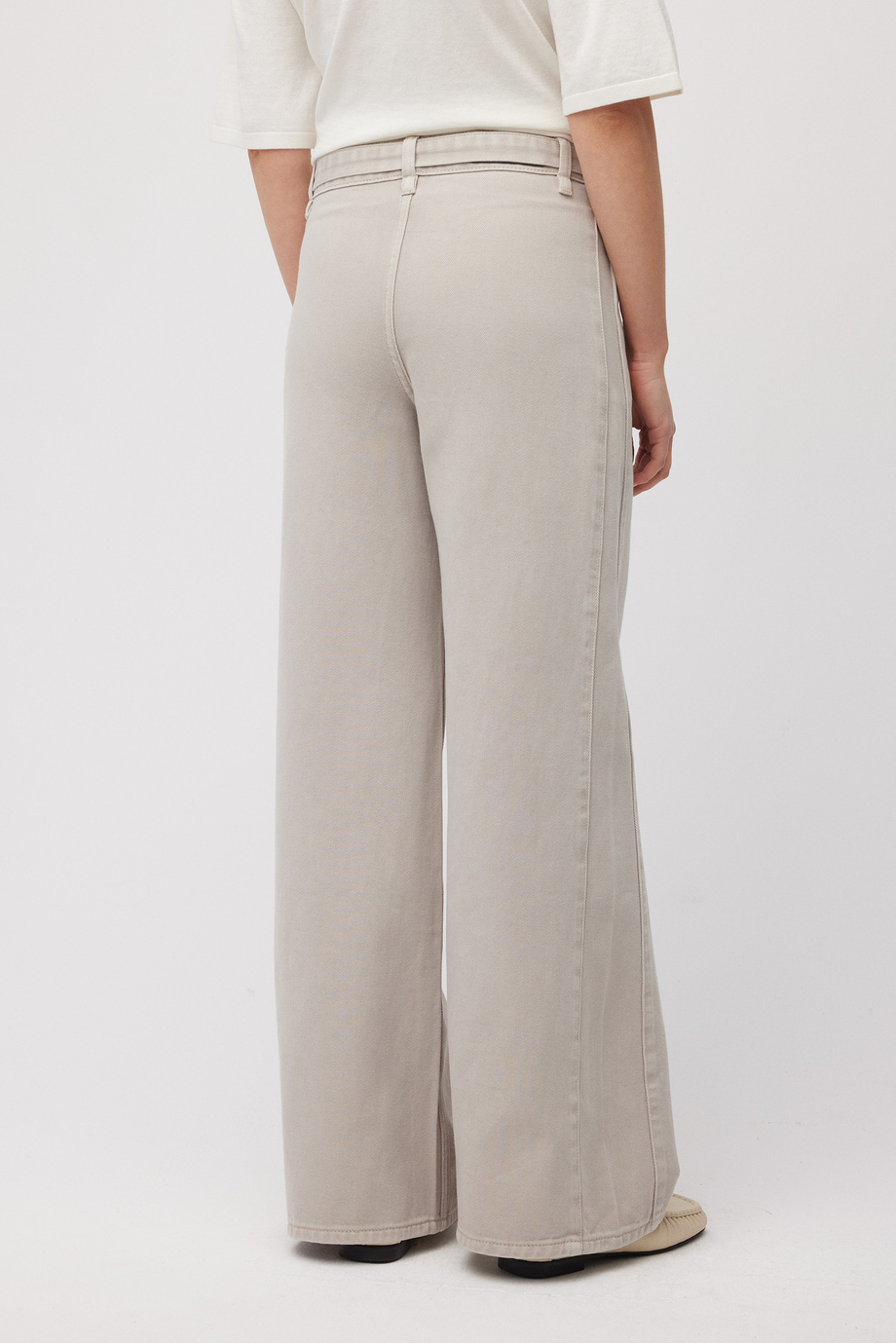 Szerokie spodnie jeansowe damskie - Patrizia Aryton Szerokie spodnie jeansowe damskie - Patrizia Aryton