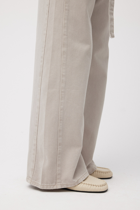 Szerokie spodnie jeansowe damskie - Patrizia Aryton Szerokie spodnie jeansowe damskie - Patrizia Aryton