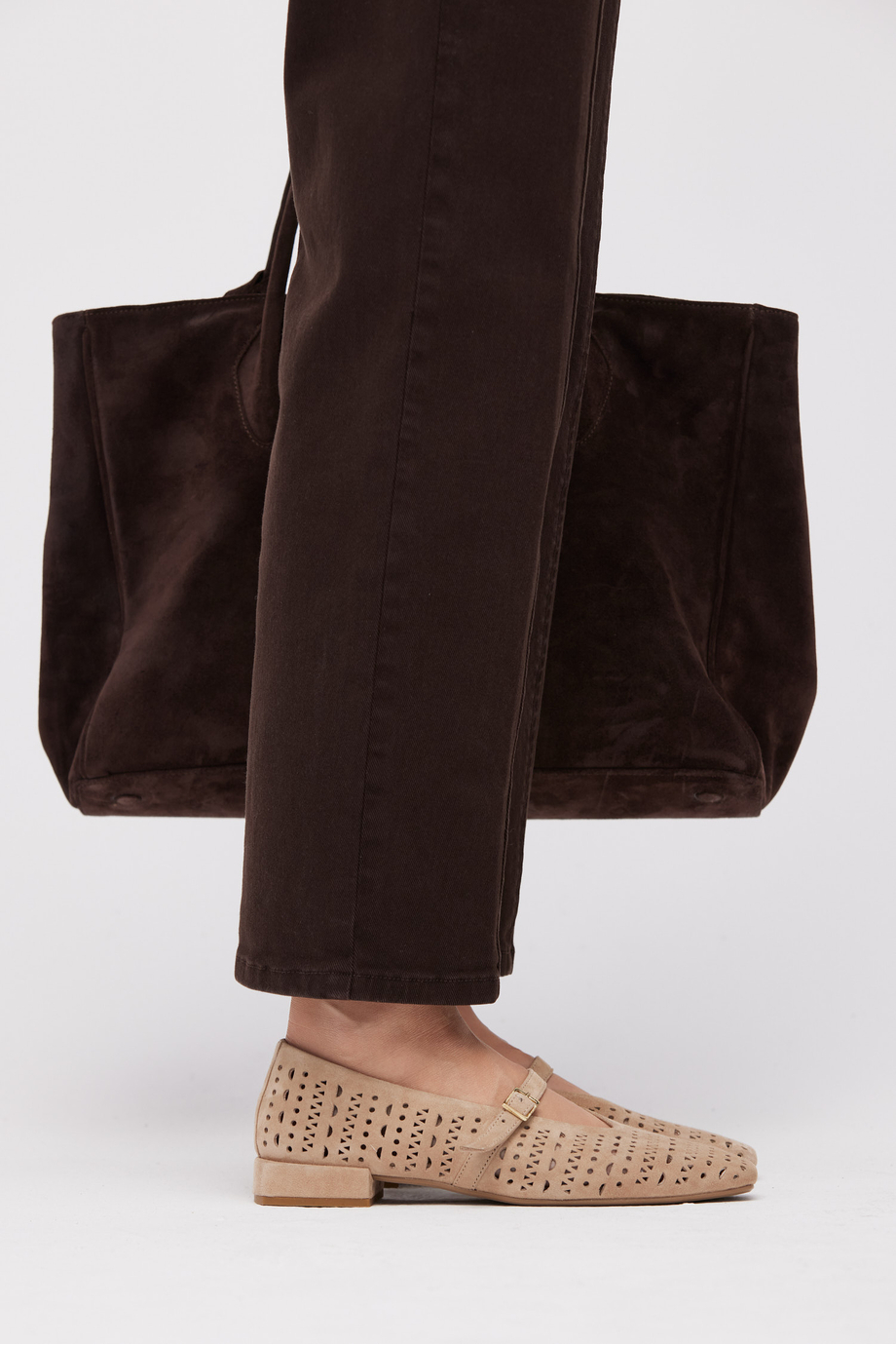 Beżowe skórzane baleriny damskie - Patrizia Aryton Beżowe skórzane baleriny damskie - Patrizia Aryton