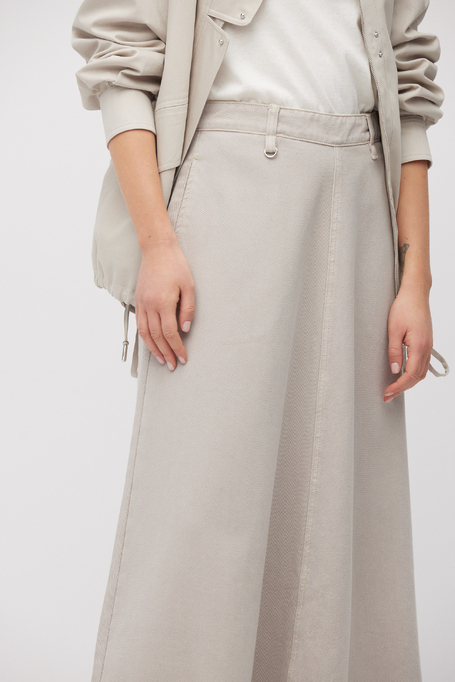 Szara spódnica jeans z lyocellem - Patrizia Aryton