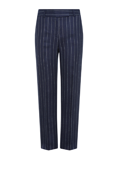 Granatowe spodnie w tenis do garnituru damskie - Patrizia Aryton