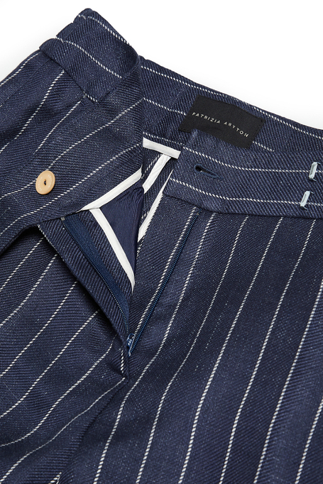 Granatowe spodnie w tenis do garnituru damskie - Patrizia Aryton