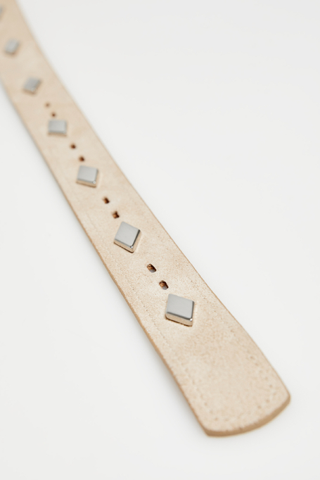 Skórzany pasek z ćwiekami damski - Patrizia Aryton