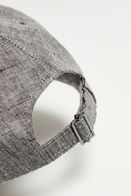 Lniana szara czapka z daszkiem damska - Patrizia Aryton