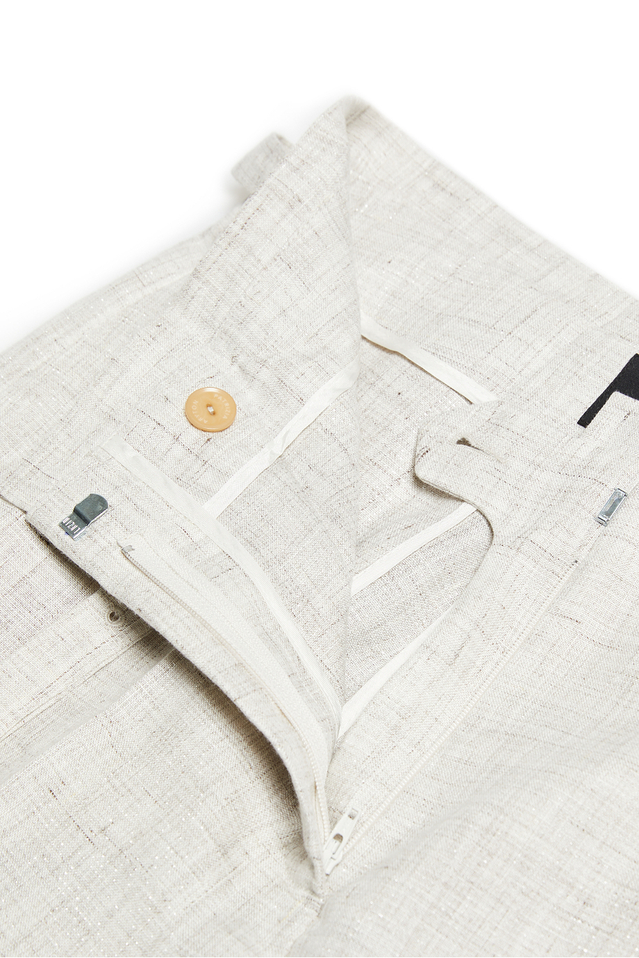 Szerokie beżowe spodnie do garnituru damskie - Patrizia Aryton Szerokie beżowe spodnie do garnituru damskie - Patrizia Aryton