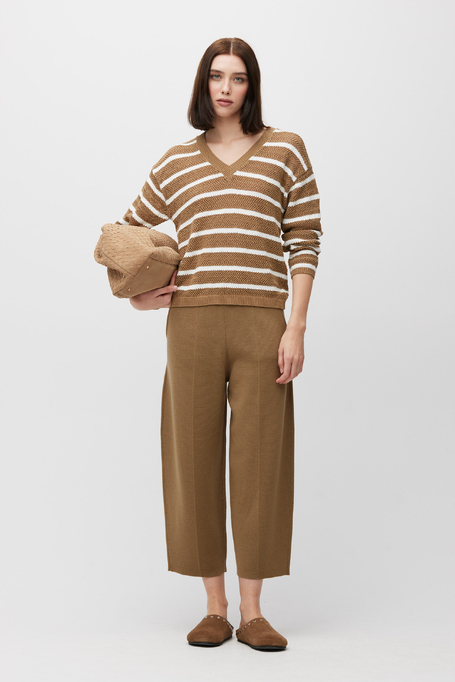 Bawełniany sweter w paski