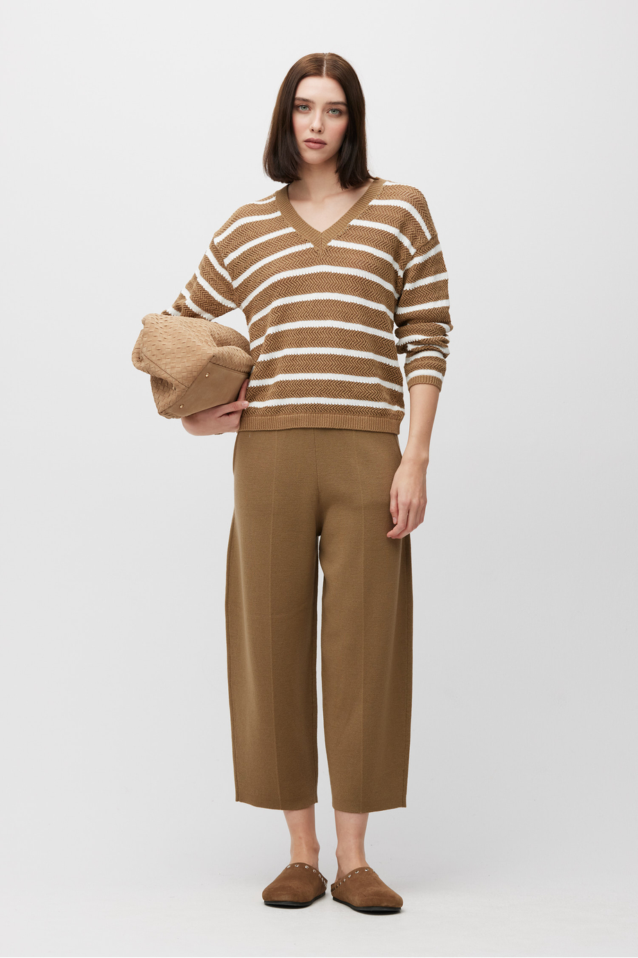 Bawełniany sweter w paski Bawełniany sweter w paski