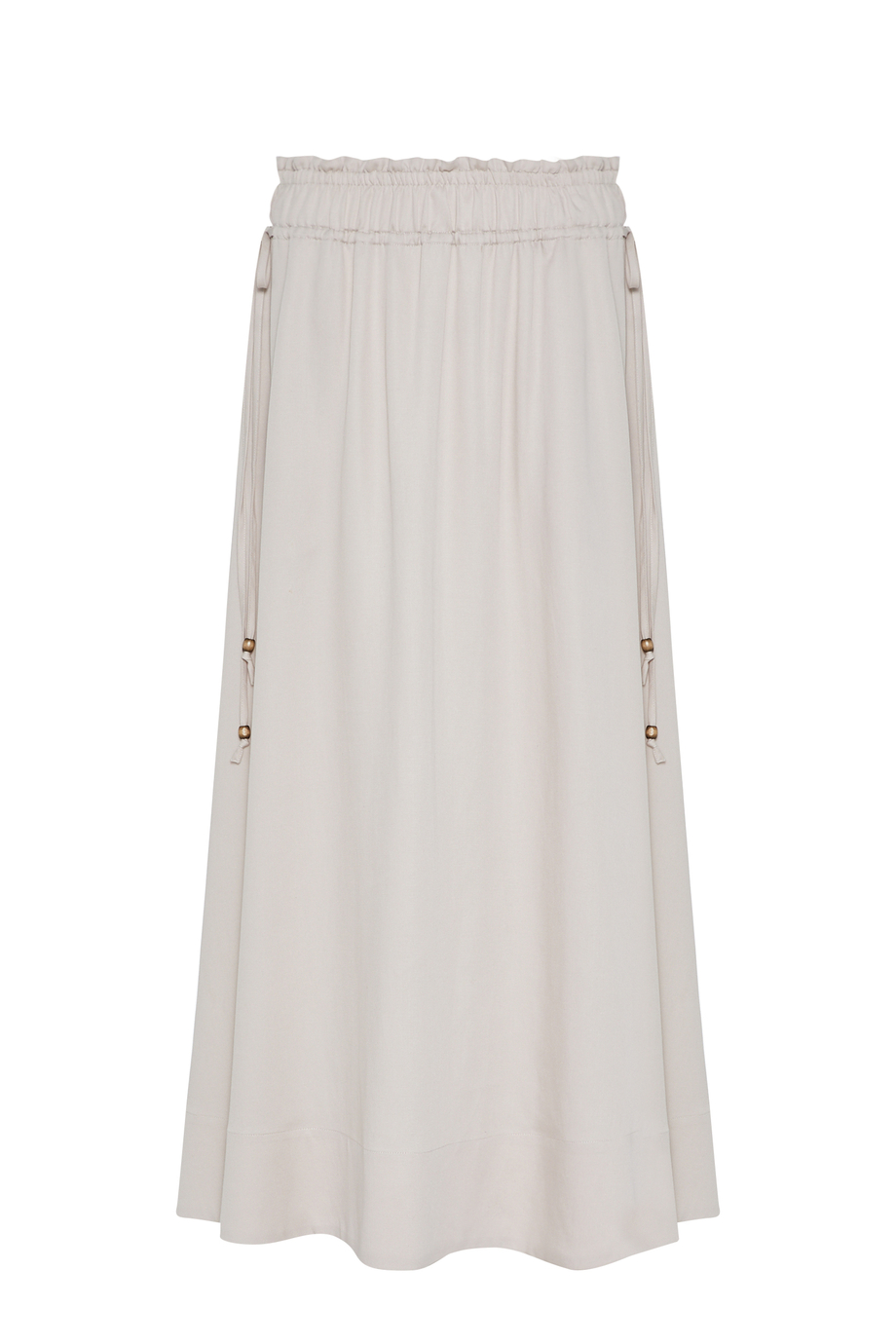 Beżowa spódnica maxi z mieszanki lnu i lyocellu - Patrizia Aryton Beżowa spódnica maxi z mieszanki lnu i lyocellu - Patrizia Aryton