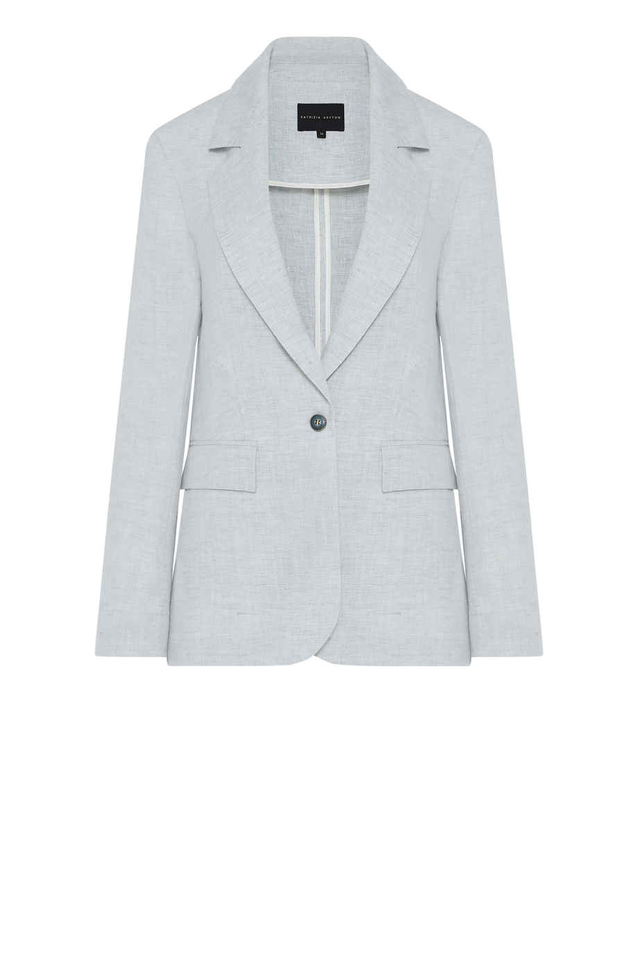 Błękitny lniany żakiet do garnituru Błękitny lniany żakiet do garnituru