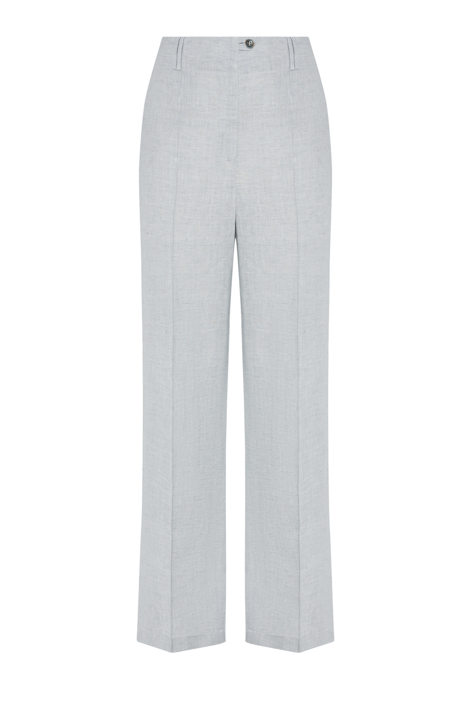 Błękitne szerokie spodnie z lnu Błękitne szerokie spodnie z lnu