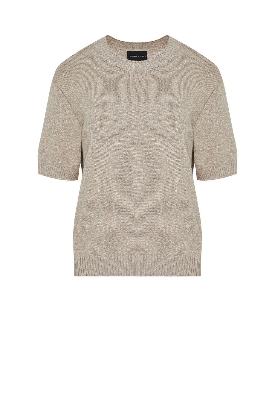 Beżowy sweter z mieszanki bawełny i lnu Beżowy sweter z mieszanki bawełny i lnu