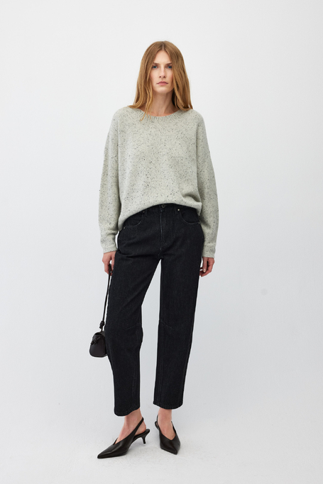 Ciemnoszare mom jeans damskie - Patrizia Aryton