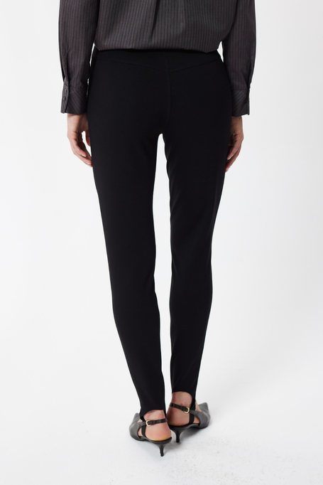 Czarne spodnie legginsy damskie - Patrizia Aryton