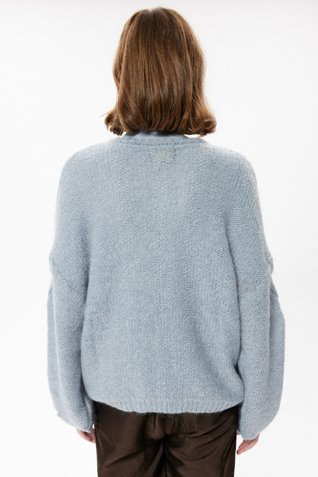 Błękitny sweter z moherem Błękitny sweter z moherem