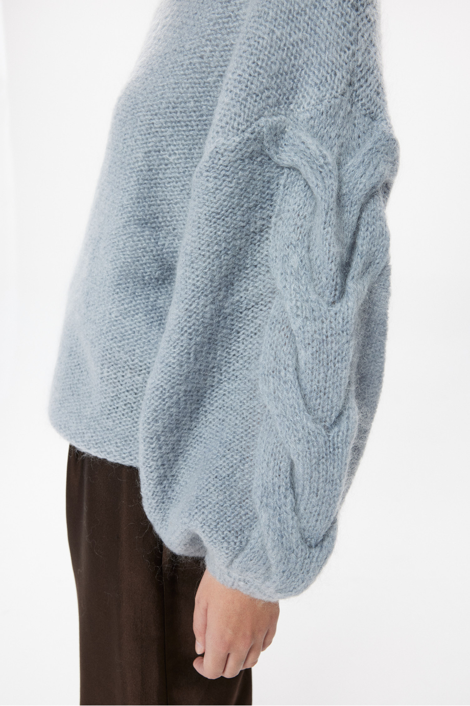 Błękitny sweter z moherem Błękitny sweter z moherem