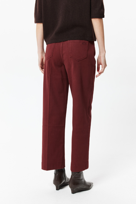 Ceglane jeansy typu culotte damskie - Patrizia Aryton Ceglane jeansy typu culotte damskie - Patrizia Aryton