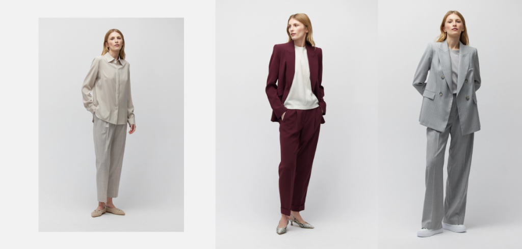 Eleganckie stylizacje damskie ze spodniami Eleganckie stylizacje damskie ze spodniami